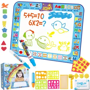 Children Early Educational Water Drawing mat Painting Doodle Large Size Magic Painting Mat Aqua Magic doodle mat