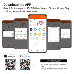 Oem/ODM không dây thông minh thịt Nhiệt kế với Long Range 500ft từ xa nhà bếp BBQ Lò nướng Nhiệt độ cụ - Product Image 6