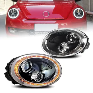 HCMOTIONZ factory LED Beetle 2013-2020 high quality head lights assembly DRL Start UP Animation front light For VW