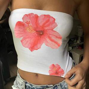 Nouveau été mode couleur unie décontracté bustier tubulaire imprimé fleuri streetwear tubes tops - Product Image 4