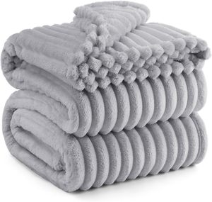 Khuyến Mại Sang Trọng Sợi Nhỏ Mềm Nhẹ Sang Trọng Ấm Cúng Flannel Lông Cừu Ném San Hô Lông Cừu Chăn - Product Image 2