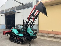 Vente directe usine Tracteur agricole à chenilles 50 CV Moteur Yuchai Boîte de vitesses Chenilles en caoutchouc Mini Garantie 3 ans Moteur de pompe