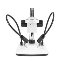 Support de poteau de microscope Offre Spéciale avec lumières LED blanches à double col de cygne