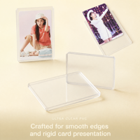Porte-cartes Premium Personnalisable en PVC Transparent Avancé avec Protection RFID 35pt pour Cartes de Baseball et Cartes d'Identité Modèle 26