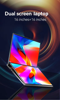 Laptop Bisnis Layar Sentuh Ganda IPS 16+16 Inci Terbaru Intel Core I5 1260P DDR4 Memori 16GB 32GB SSD 1TB 2TB PC