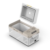 ALPICOOL KM20 Réfrigérateur et Congélateur Électrique Compact 12V pour Camping, Maison, Hôtel, Voiture, Mini Frigo pour Soins de la Peau, Vin, OEM/ODM