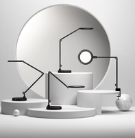 Lampe de bureau LED avec base en métal, commande tactile, 95 CRI, réglable, alimentation CA, émet une lumière vers le haut/vers le bas, idéale pour les étudiants en lecture/écriture/dessin