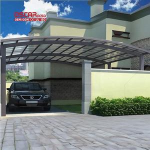 Caravana S con Techo de Policarbonato y Cobertizo de Aluminio para Exteriores, Garaje, Estacionamiento, Cochera - Product Image 1