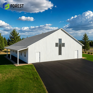 Galvanized Structural Steel Structure Warehouse Prefab Missionary Prayer Room Building Fabrication Company Industrial - Product Image 1