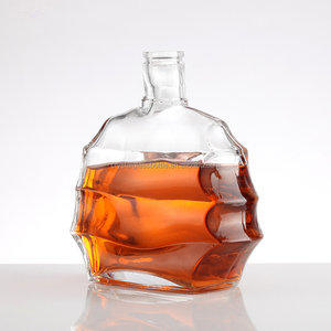 Cina 750 ml bottiglia di vetro whisky bottiglie di vetro 700ml vino vodka whisky liquore bottiglia di vetro 750 ml con tappo in sughero - Product Image 3