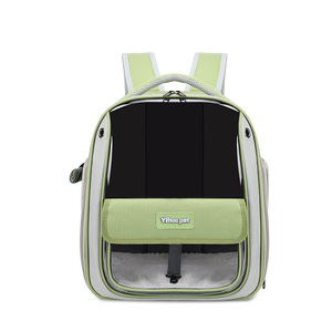 Pet <b>Backpack</b> Space Capsule Style Breathable Lightweight 7 Inch For <b>Cats</b> And Dogs Outdoor Travel Double Shoulder Bag - Product Image 4