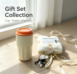 Juego de Regalo de Taza de Café de Acero Inoxidable de 450 ml, Diseño Simple y Elegante, con Toalla Suave, Llavero de Oso, Recuerdo Empresarial, Regalo Festivo - Product Image 4