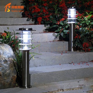 Lámpara <span class=keywords><strong>Solar</strong></span> de Columna para Jardín, Césped, Villa, Exterior, Hogar, Impermeable, Simple, LED, Acero Inoxidable - Product Image 1