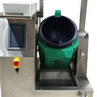 Robot de cuisson automatique pour sautés, machine à wok commerciale, cuisinière à écran tactile, électrique, en acier inoxydable, capacité de 2,5 kg, équipement