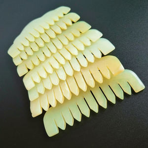 Pettine in giada nefrite per massaggio capelli, regalo fai da te per la cura della bellezza personale - Product Image 2