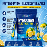Sachets de poudre de créatine et d'électrolytes à marque privée, mélange pour entraînement, suppléments sportifs sans sucre, hydratation, sachets d'électrolytes