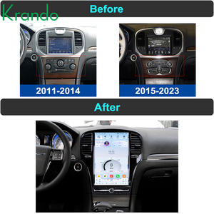 Lecteur DVD multimédia Android de style Tesla Krando 14,5 pouces pour Chrysler 300C <span class=keywords><strong>2011</strong></span>-2023, autoradio GPS, CarPlay sans fil, 4G, Playstore - Product Image 4