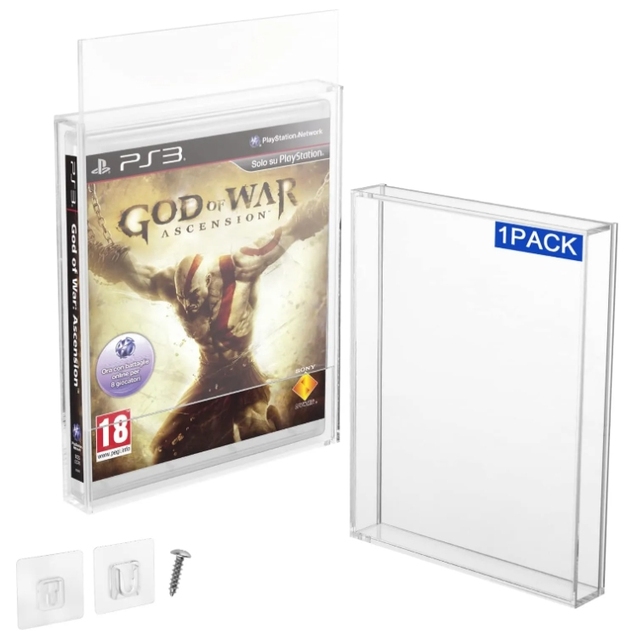 PS3 PS4 PS5 and xbox One Game Case Clear Acrylic Video Game Box Protector Case