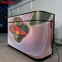Panel de Pantalla LED GOB Personalizado, Cabina de DJ Curva, Móvil, Portátil, Pantalla Flexible, Video Wall para Tiendas, Clubes, Bares, Escenarios y Eventos