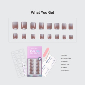 BTArtbox – Faux Ongles Artificiels en Gros à Presser, Haute Qualité, Courts, Carrés, Ombrés, en Gel Souple, Faits Main - Product Image 5