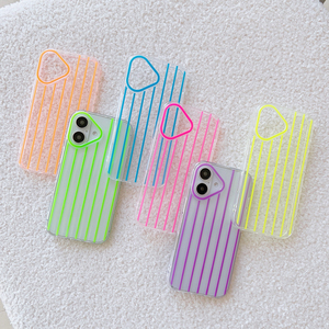 Sáng Long Lanh Rõ Ràng Trường Hợp Điện Thoại Cho <span class=keywords><strong>Iphone</strong></span> 17 16 15 14 13 12 Pro Max <span class=keywords><strong>2025</strong></span> New Desgin Huỳnh Quang Neon Trường Hợp Điện Thoại - Product Image 2