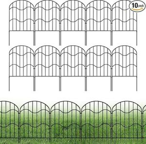 Pannello di recinzione in metallo decorativo antiruggine scherma da giardino con traliccio e cancelli barriera per animali categoria di prodotto - Product Image 4