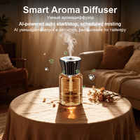 Diffuseur de parfum portable 120 ml en verre rechargeable à ultrasons pour voiture et hôtel, pulvérisation automatique sans eau d'huiles essentielles pour usage domestique