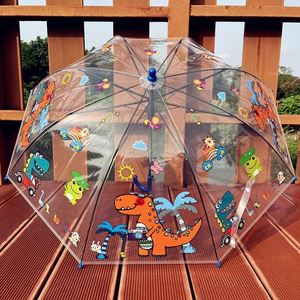 Paraguas Transparente Creativo para Niños, Diseño de Camión de Bomberos, Equipo de Ingeniería, Dibujos Animados, Bonito Regalo Promocional Empresarial - Product Image 3