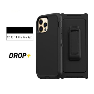 Defender Armor điện thoại trường hợp đối xứng điện thoại Bìa box hộp đen rõ ràng trường hợp đối với 15 16 17air 17 Pro Max loạt - Product Image 3