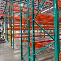 Rayonnages d'entrepôt standard américains industriels, certifiés RMI et CE, rayonnages à palettes en forme de larme robustes pour centre logistique