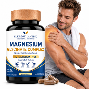 Cápsulas Profesionales de Glicinato de Magnesio 1200mg, Complejo 12 en 1, para el Apoyo Muscular y Nervioso - Product Image 1
