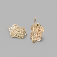 Accessoires de mode DIY faits main personnalisés, crochets pour colliers creux en alliage de zinc plaqué or arabe