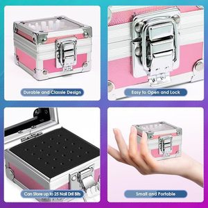 26pcs Nail Drill Bits Set with Cute <b>Storage</b> <b>Box</b>, Acrylic Gel Nail Art <b>Tool</b> - Product Image 2
