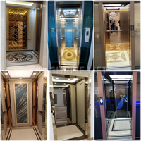 Ascenseur commercial rapide et fluide sans engrenages pour bureau, hôtel, immeuble commercial, 4 étages, 6 à 8 personnes