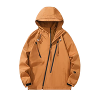 Veste coupe-vent imperméable personnalisée pour randonnée d'hiver pour hommes, veste coupe-vent d'extérieur à coquille souple pour hommes, unisexe