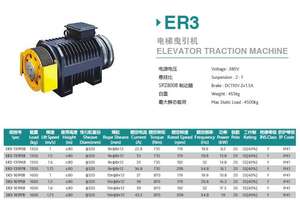 Torin ER3 Getriebe loser Aufzug Traktion maschine Aufzug PM Motor - Product Image 3