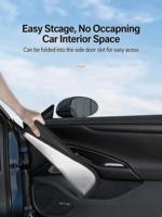 Pare-soleil de pare-brise de voiture amélioré en matériau épaissi, protection solaire haute performance pour vitre avant de voiture, garde au frais, bloque les rayons UV