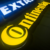 Fabricant et fournisseur chinois de signalétique murale extérieure pour pizzeria, enseigne personnalisée en 3D avec logo d'entreprise en LED, enseigne LED personnalisée pour entreprise