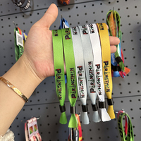Bracelet en polyester personnalisé pour festival, vente en gros du fabricant, bracelet tissé vierge pour sublimation, fermoir en plastique, bande de 15 mm