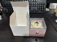 Nouvelle boîte à bijoux en forme d'ours, cadeau surprise pour Noël et la Saint-Valentin, boîte à bijoux magique rotative cachée, petite boîte à anneaux en forme de gâteau