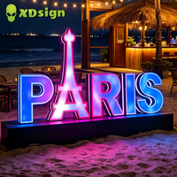 Letrero de Neón XDsign Personalizado, Programable, con Luces LED de Colores Mágicos, Controlado por Aplicación, Resistente al Agua IPX7, para Exteriores, Negocios y Automóviles