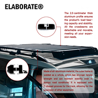 Portaequipajes de Techo para Auto, de Aleación de Aluminio, Resistente, Instalación sin Perforación, Fuerte y Duradero, Amplía el Espacio de Almacenamiento