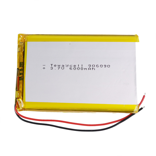 Customized High Capacity 906090 6000mAh 7000mAh LFP Battery 8000mAh 126090 10Ah 1260110 9000mAh Rechargeable 3.7V Lipo Batteries
