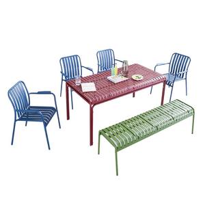 Hoge belastbaarheid aluminium tuin tafel, corrosiebestendig voor grote familiebijeenkomsten in de achtertuin - Product Image 5