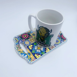Posavasos de queso con estampado de salvamanteles de <span class=keywords><strong>pizza</strong></span> de cerámica personalizados para almohadillas y alfombrillas para ollas calientes - Product Image 6