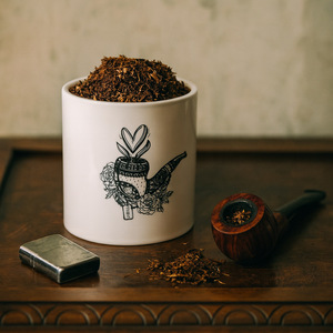 Ceramic Tobacco Jar With Hygrometer Tube Shape Moisture Proof Storage For Cigar Cases Humidors - Product Image 2