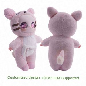 Trendy Figure <b>Vinyl</b> Plush PP Cotton Customized Blind <b>Box</b> Toys Wholesale Baby Three V3 for New Year Toysrunner EN71 Certified - Product Image 6