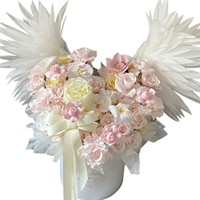 Ailes d'ange électriques à ouverture automatique, alimentées par piles, pour accessoires de cosplay, décoration de bouquets de plumes, matériel de bricolage en plastique