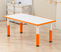Ensemble bureau et chaise pour enfants, adapté pour la maternelle, table de peinture en plastique réglable pour bébé, table de jeu, table d'apprentissage