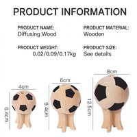 Diffuseur d'arômes créatif en bois, sans BPA, écologique, pour voiture, ornement de bureau, parfum d'ambiance, football, soccer